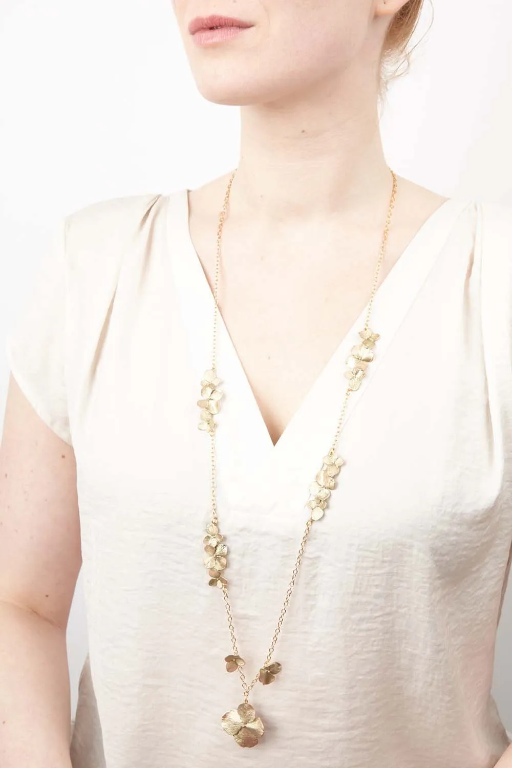 Hydrangea Necklace - Long sold by Michael Michaud product image thumbnail 3