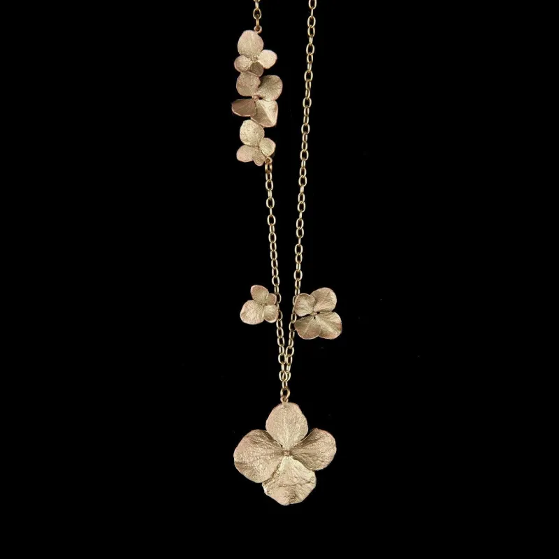 Hydrangea Necklace - Long made by Michael Michaud