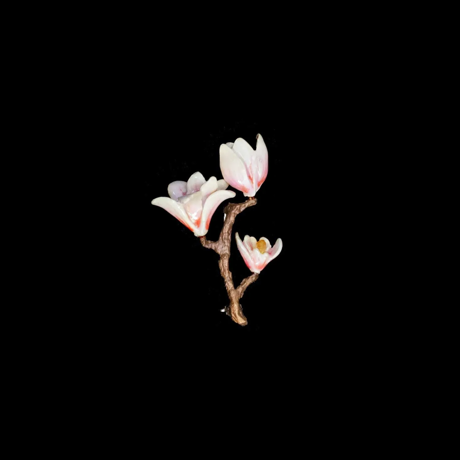 Pink Magnolia Brooch - Small sold by Michael Michaud