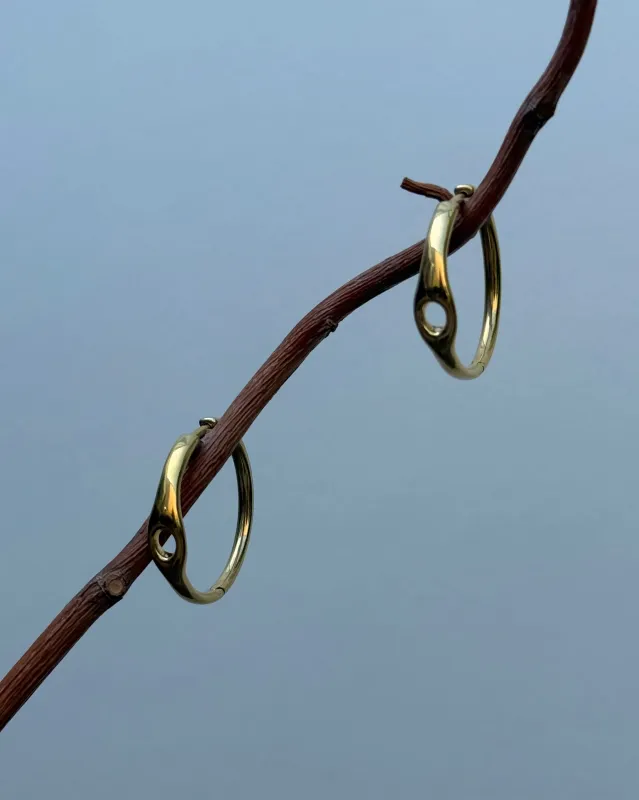 Orbita Hoops Vermeil Sample made by California Dirt