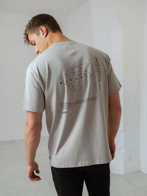 Global Relaxed T-Shirt - Stone sold by Blakely
