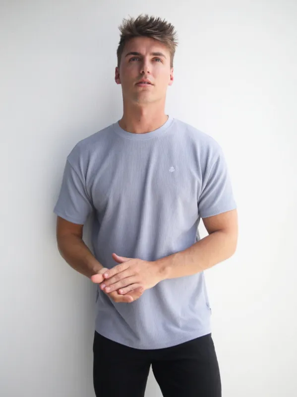 Matteo Relaxed T-Shirt - Dusty Blue sold by Blakely