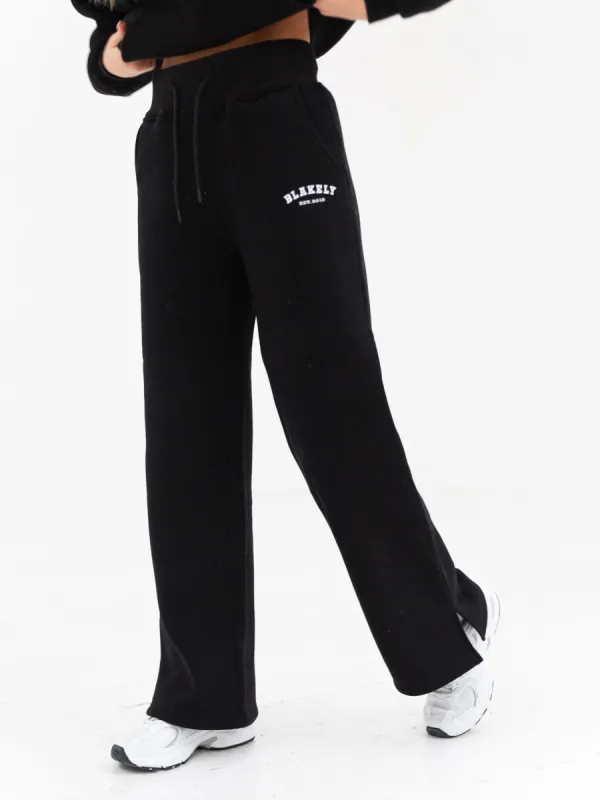Varsity Wide Leg Sweatpants - Black sold by Blakely