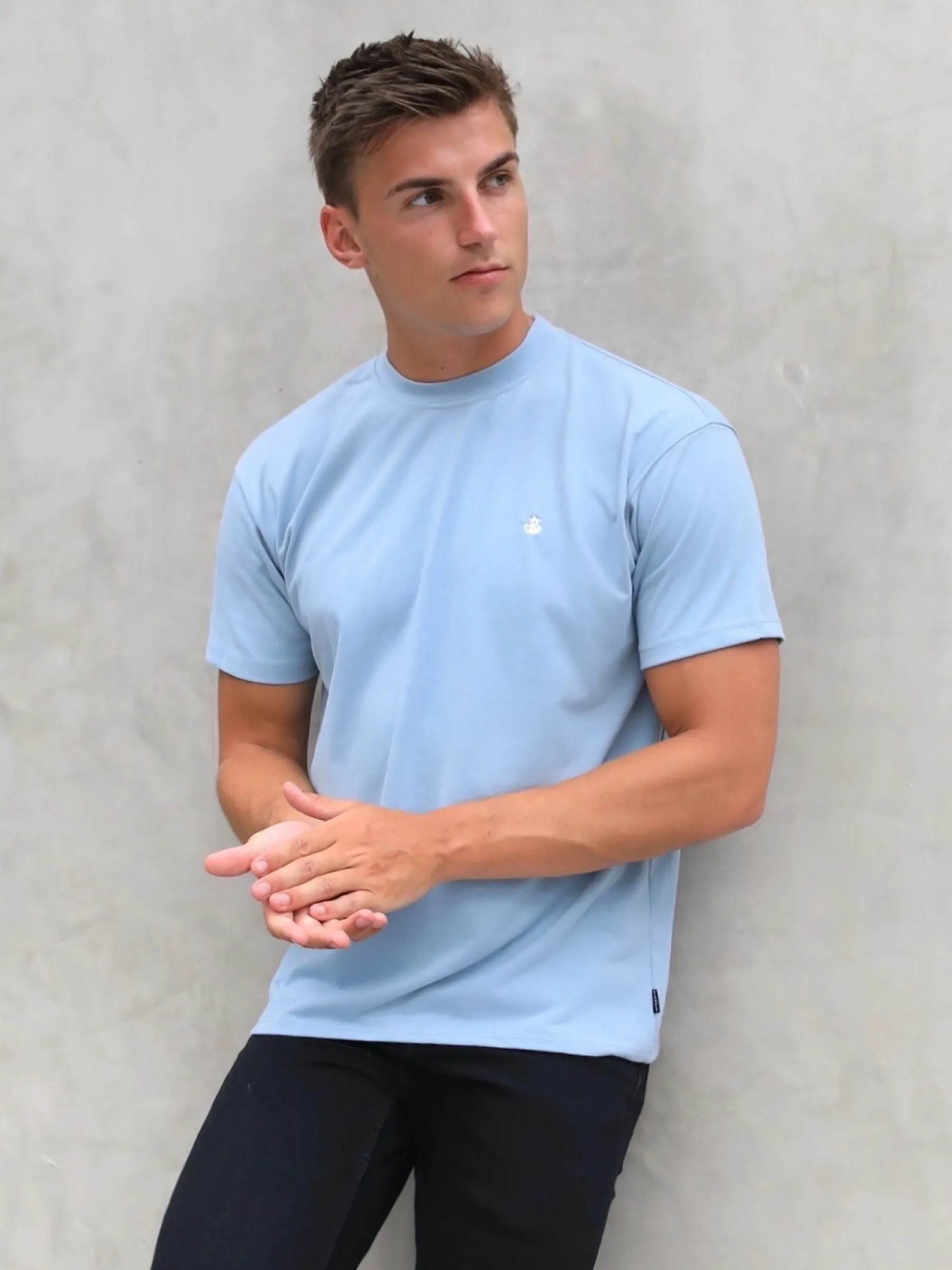Anchor Relaxed T-Shirt - Ice Blue sold by Blakely