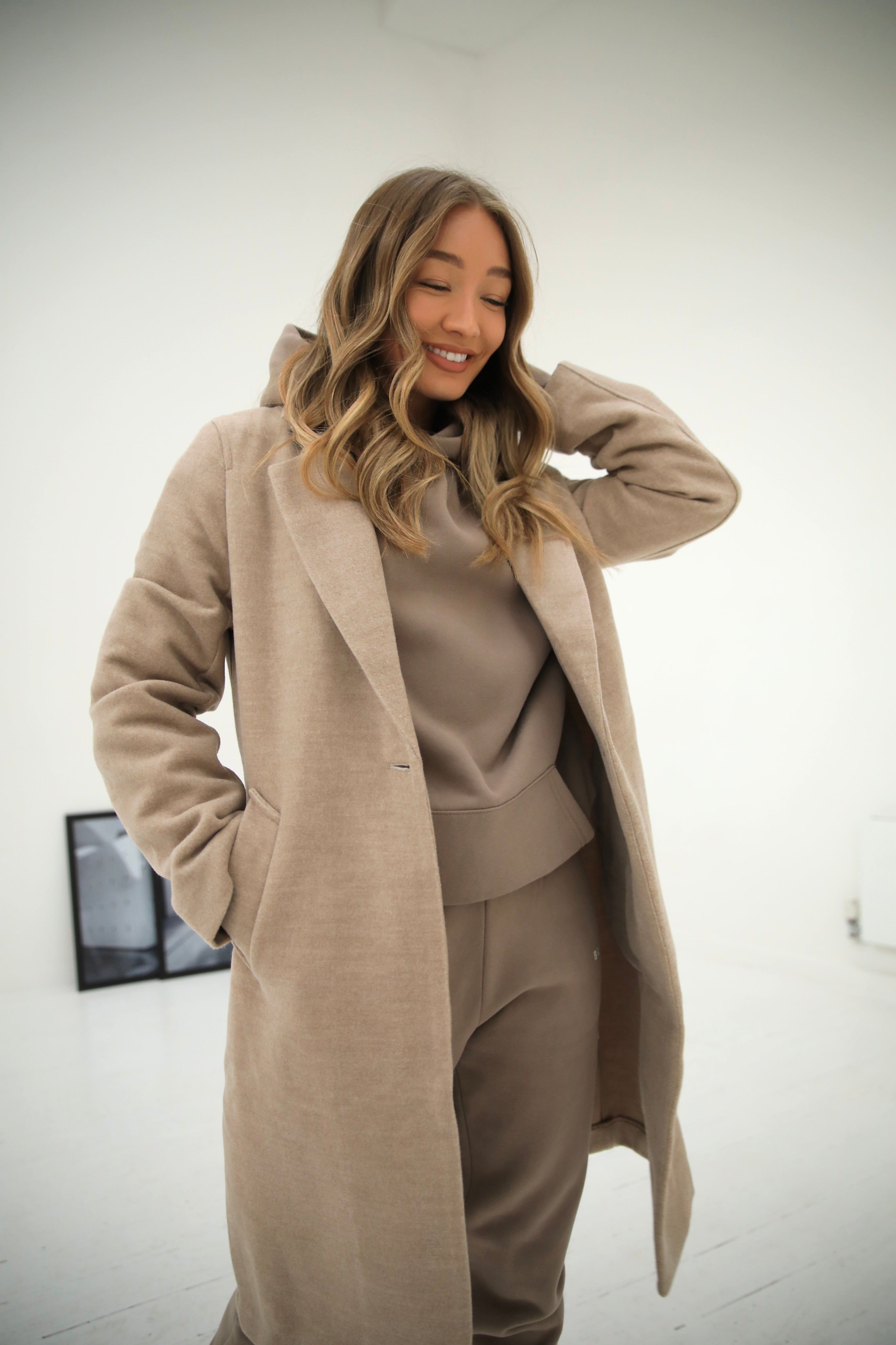 Mabel Tailored Longline Coat - Beige sold by Blakely product image thumbnail 2