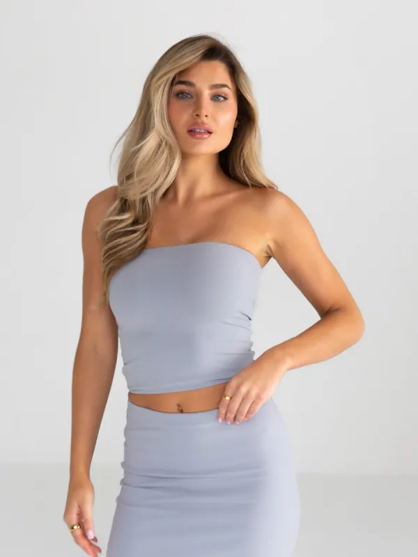 Alessia Bandeau Top - Pale Lilac sold by Blakely