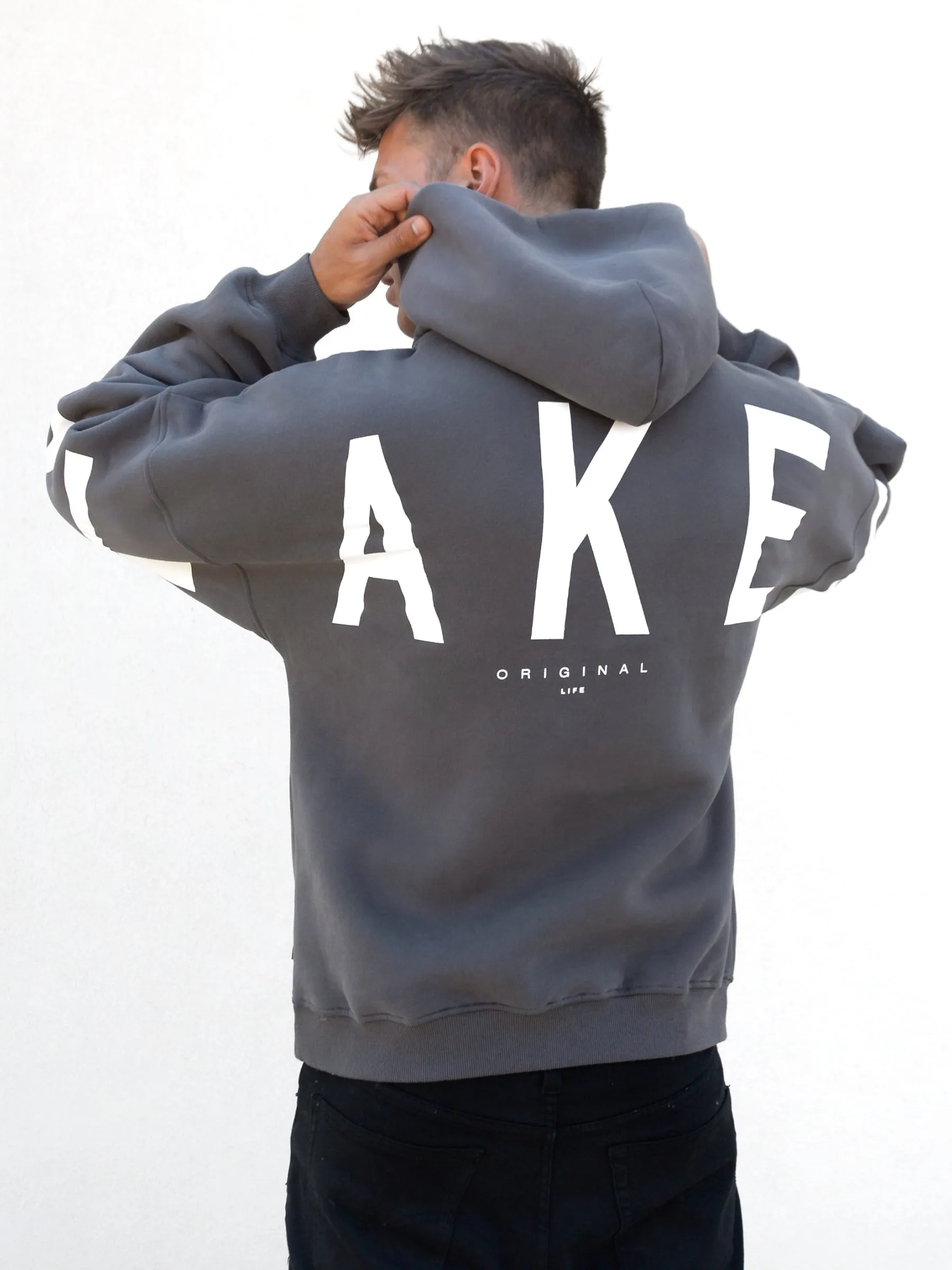 Idris Oversized Hoodie - Charcoal sold by Blakely product image thumbnail 4
