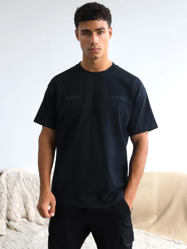 Signature Relaxed T-Shirt - Black sold by Blakely