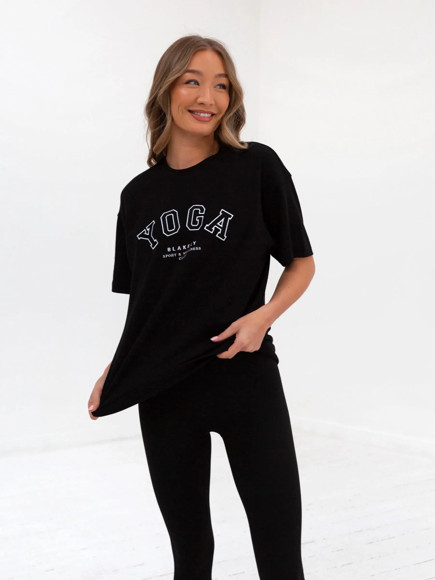 Yoga Oversized T-Shirt - Black sold by Blakely product image thumbnail 3