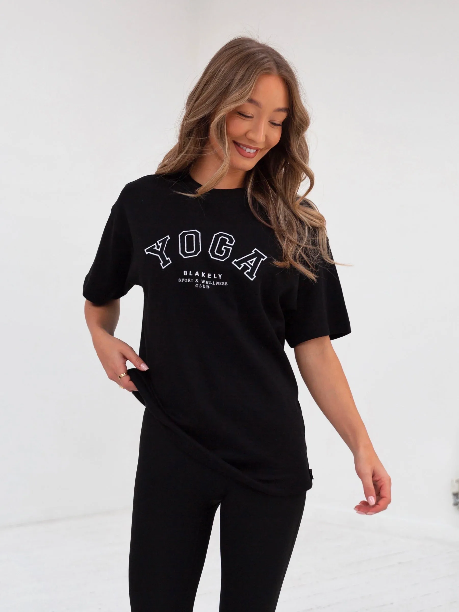 Yoga Oversized T-Shirt - Black sold by Blakely
