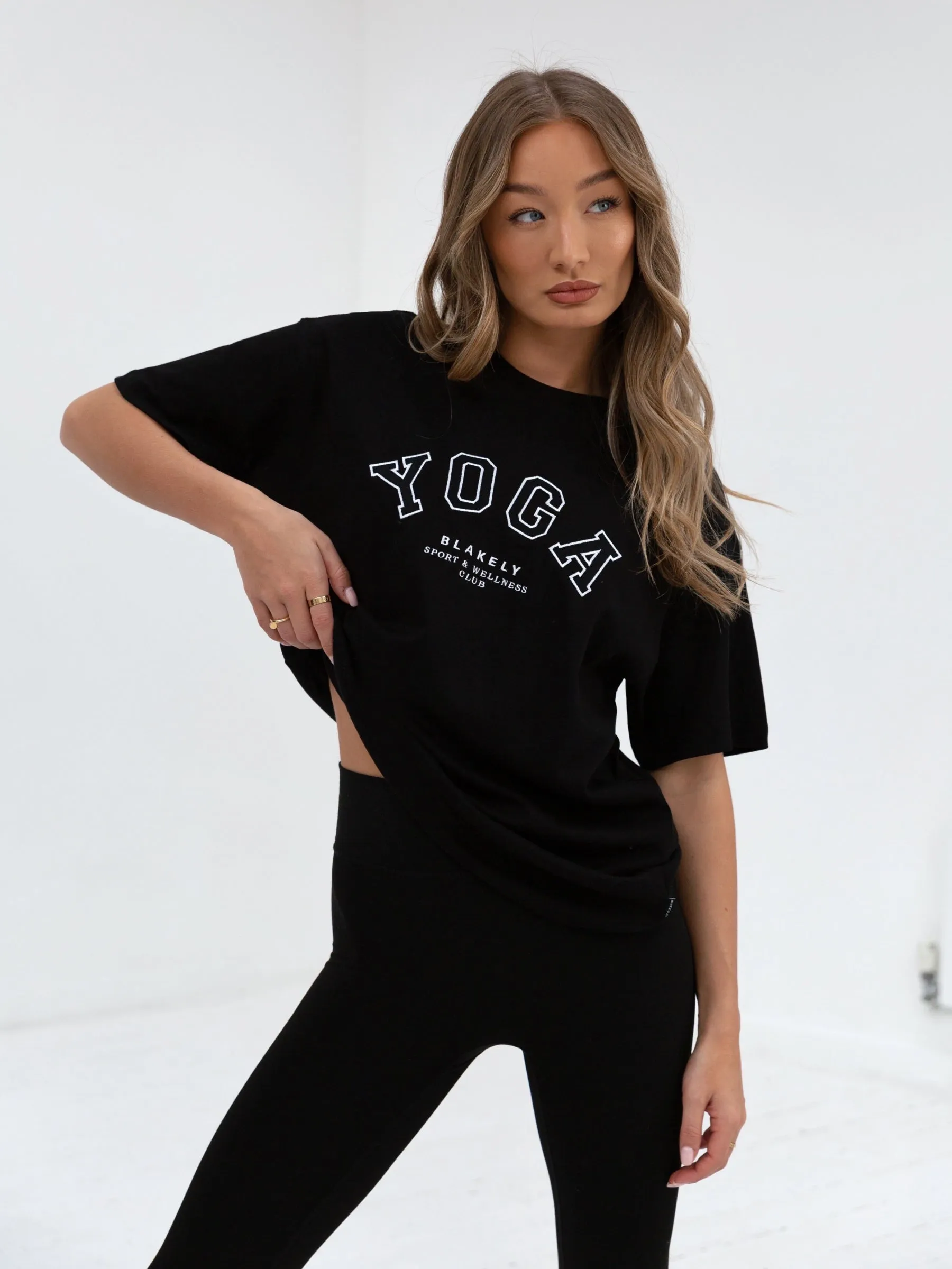Yoga Oversized T-Shirt - Black sold by Blakely product image thumbnail 5