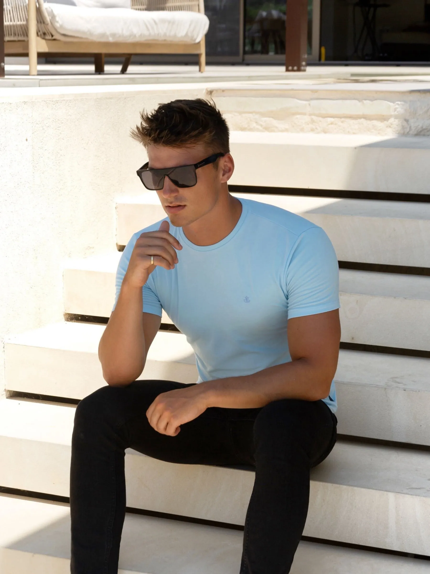 Milo T-Shirt - Light Blue sold by Blakely product image thumbnail 3
