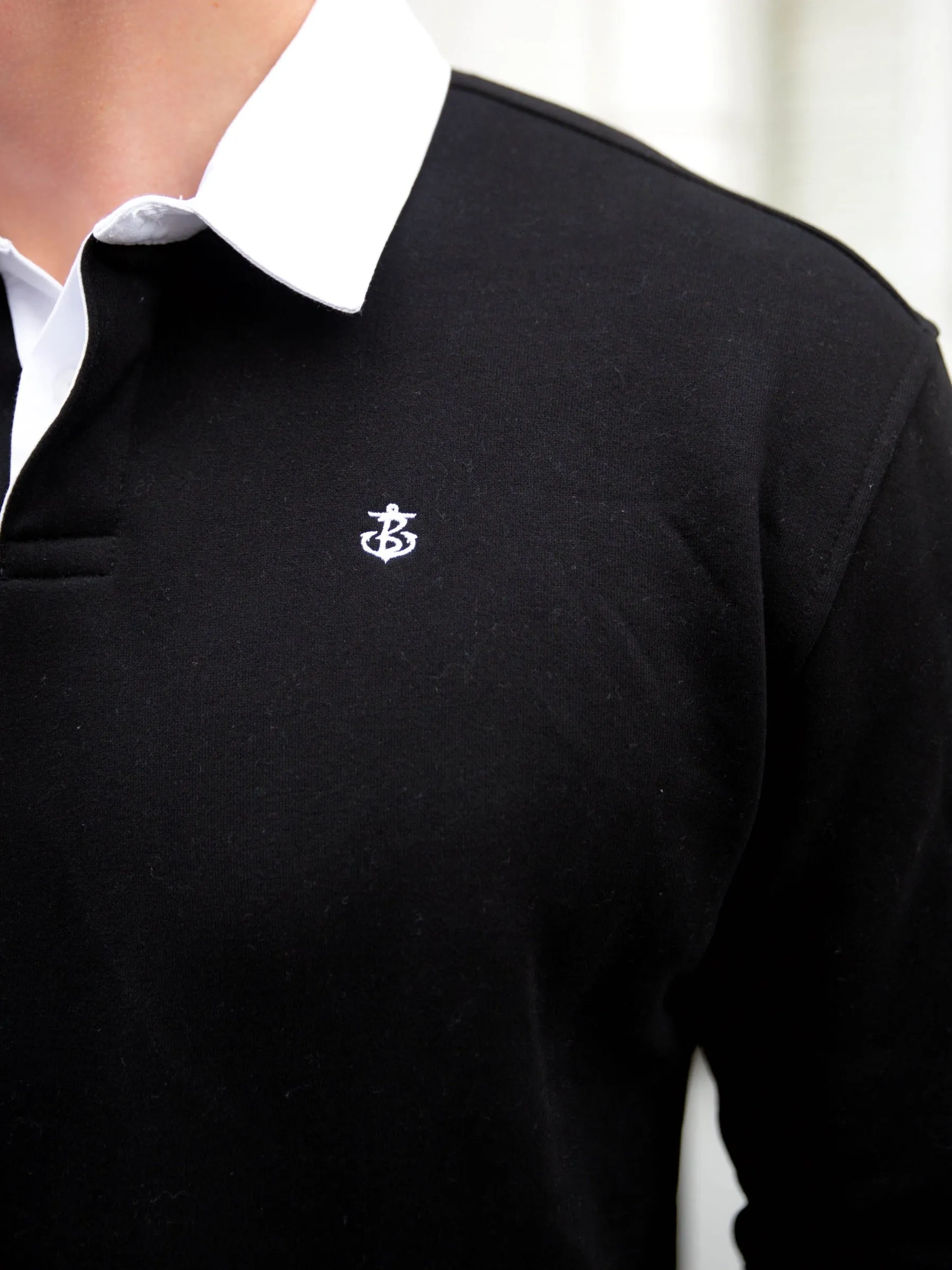 Hudson Polo Sweatshirt - Black sold by Blakely product image thumbnail 3
