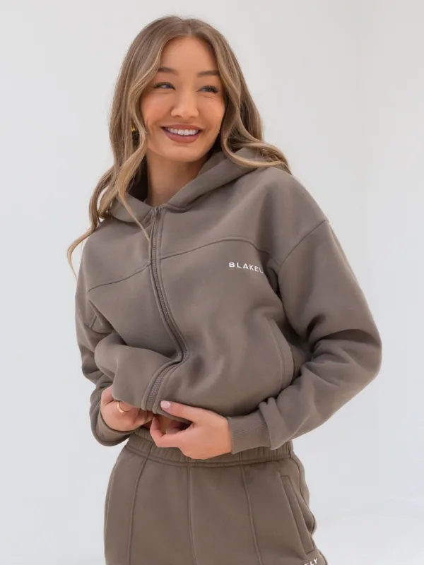 Everyday Full Zip Hoodie - Brown sold by Blakely