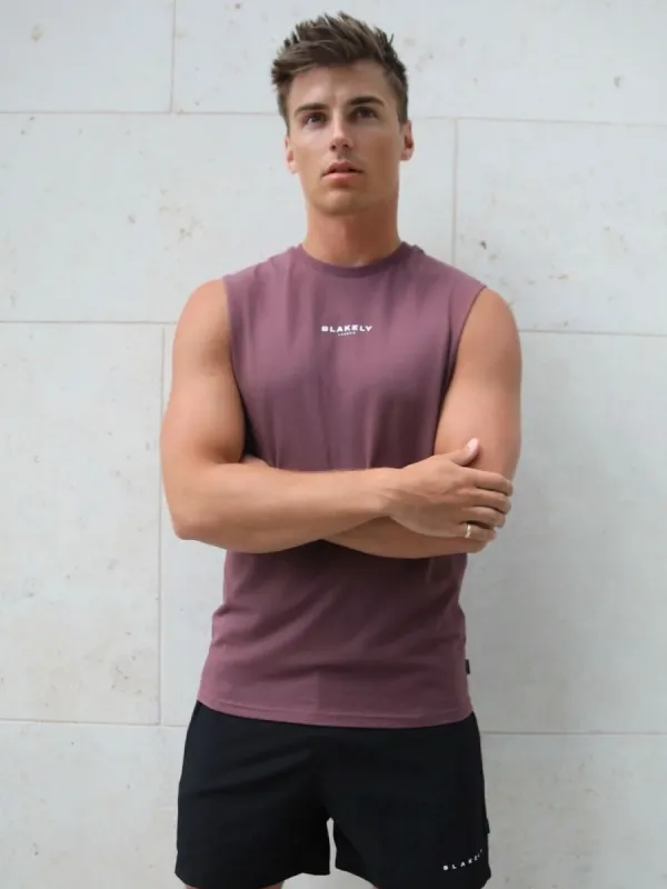 Universal Sleeveless Tee - Burgundy made by Blakely
