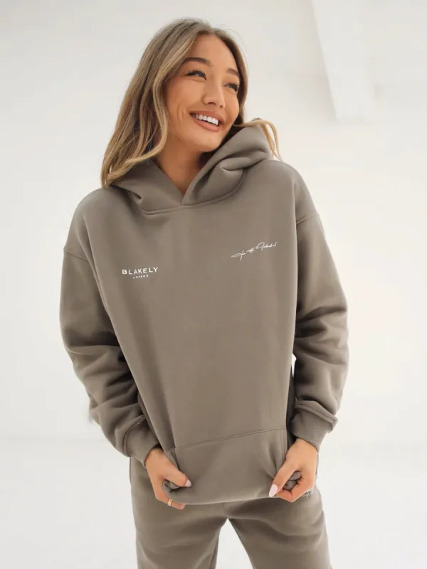 Signature Women's Relaxed Hoodie - Soft Taupe sold by Blakely