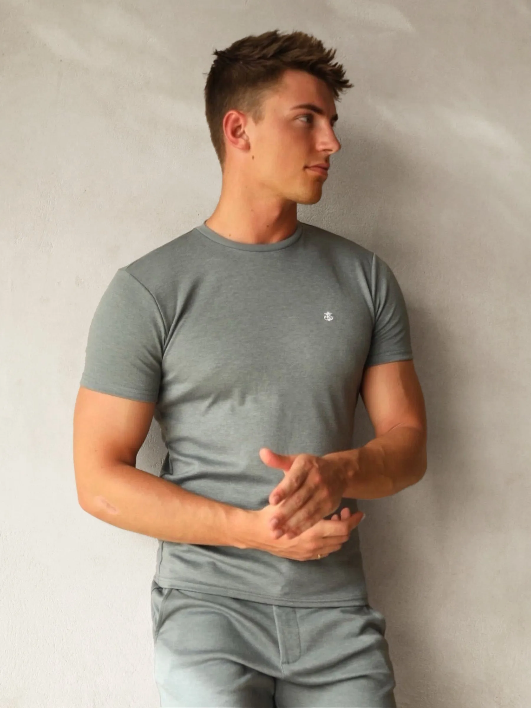 Sorrento T-Shirt - Marl Blue sold by Blakely product image thumbnail 2