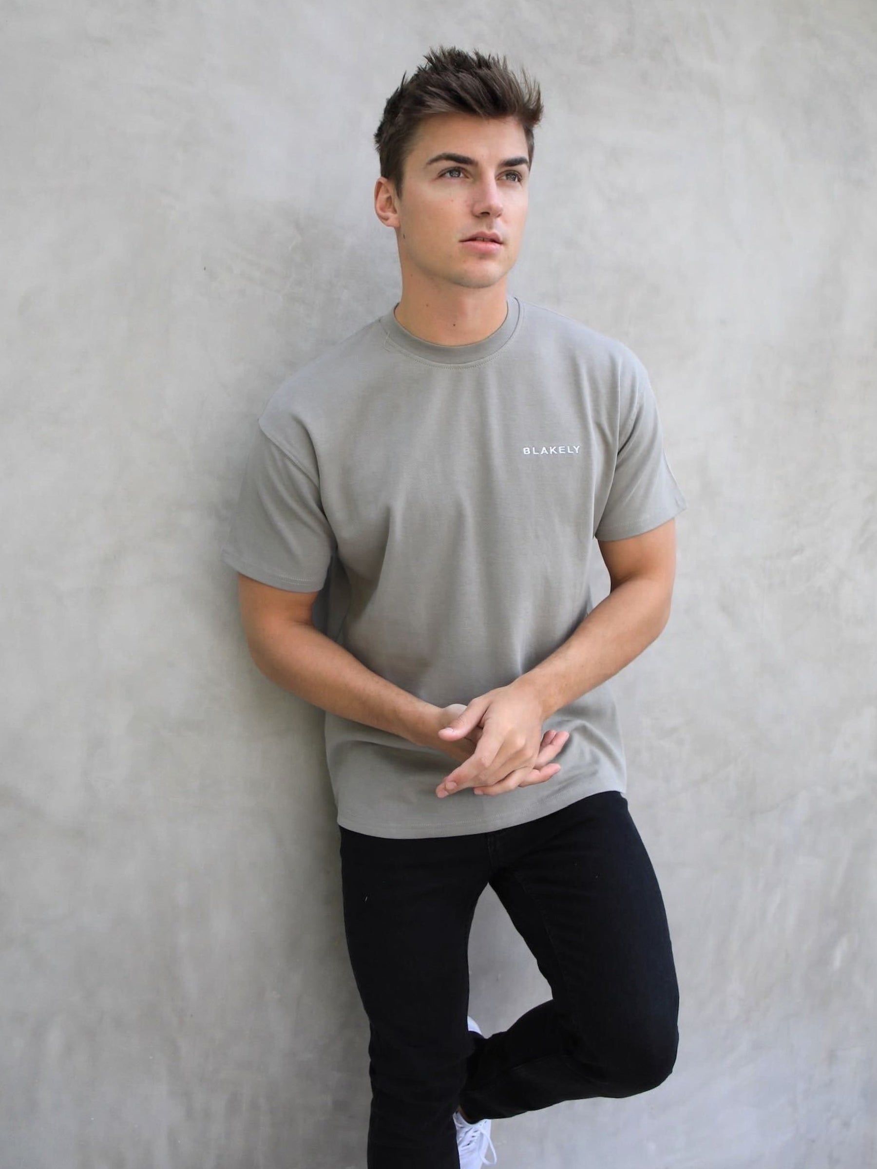 Series Relaxed T-Shirt - Stone Grey sold by Blakely product image thumbnail 4