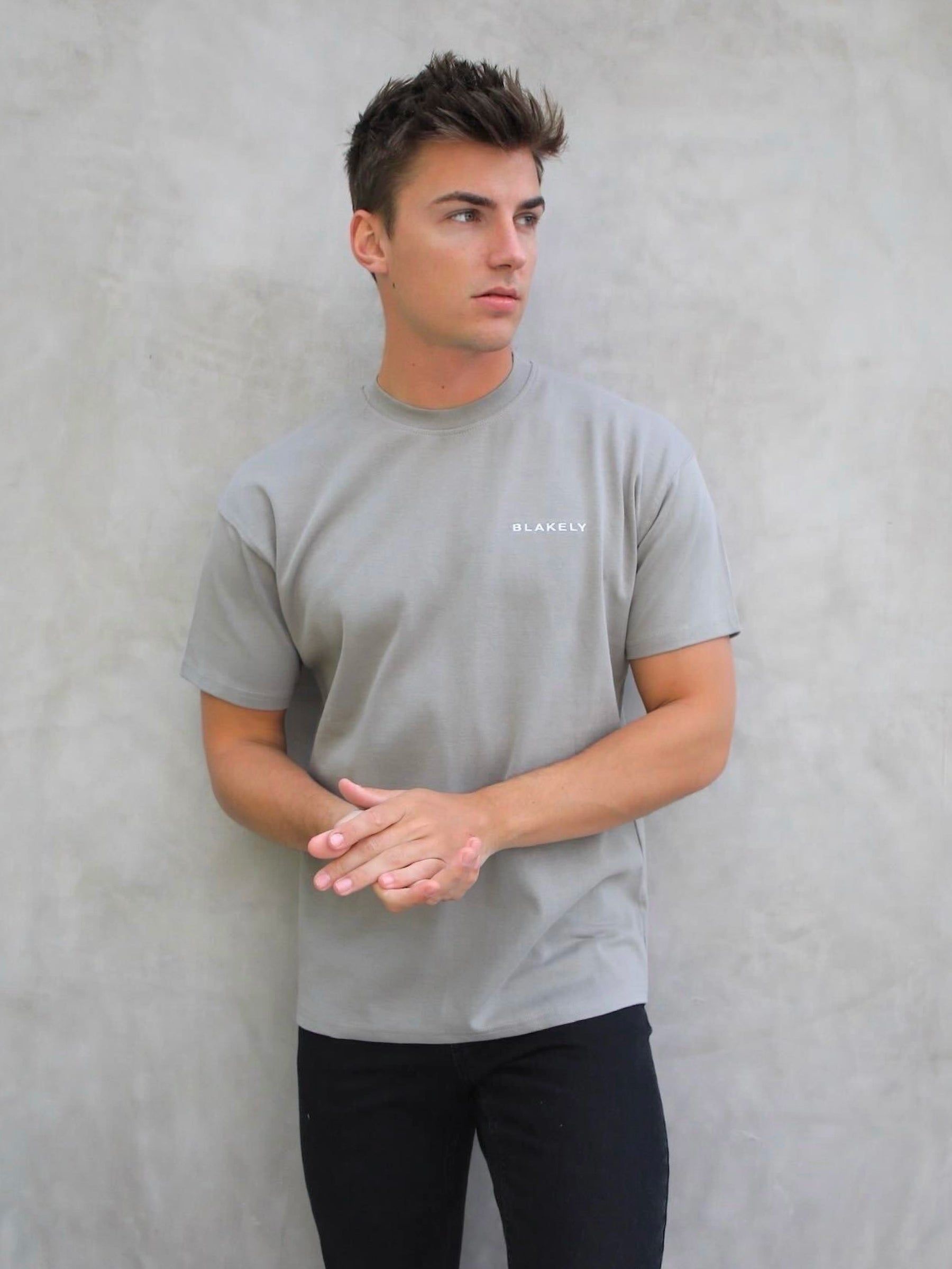 Series Relaxed T-Shirt - Stone Grey sold by Blakely
