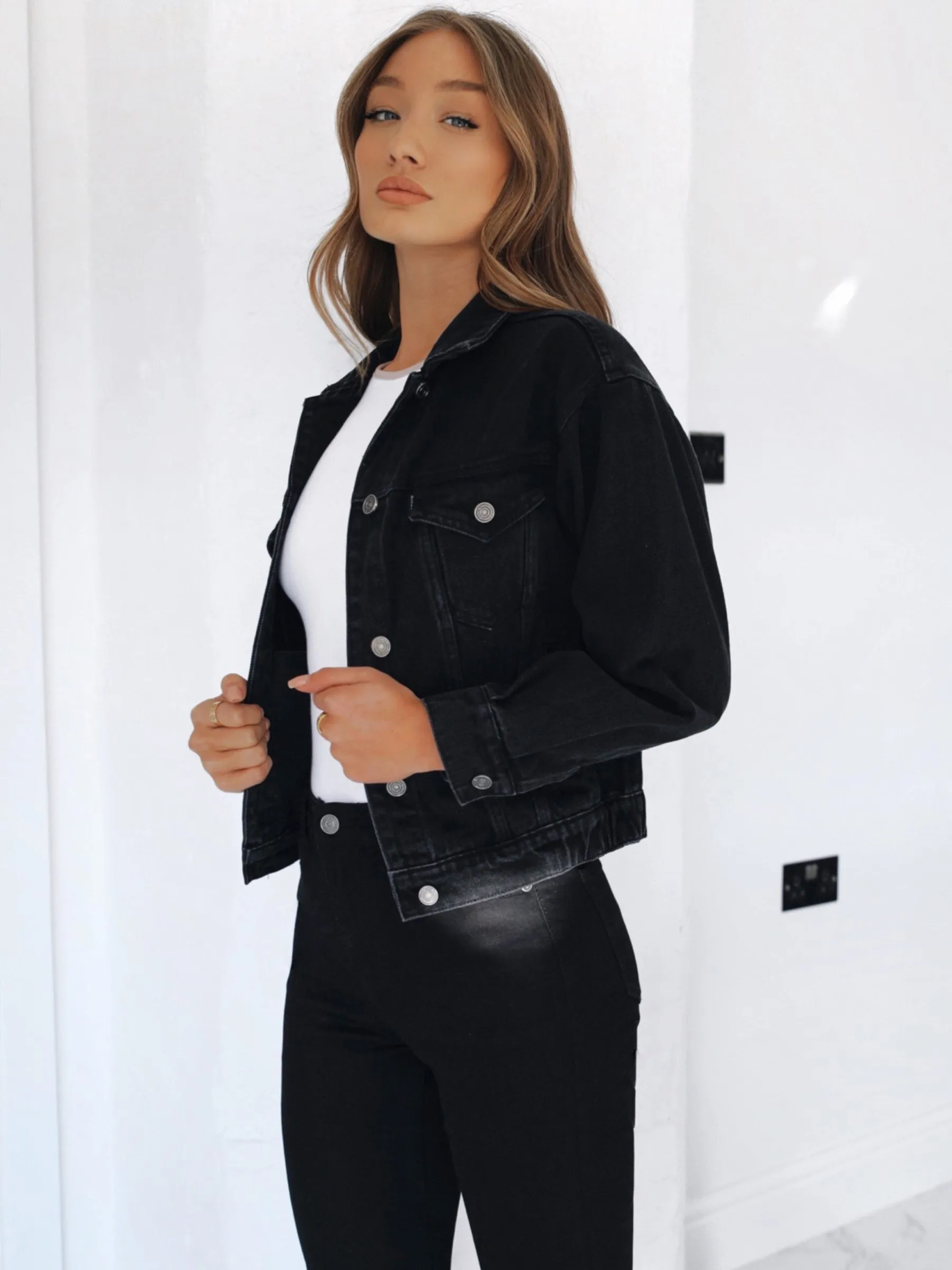 Brooklyn Denim Jacket - Black sold by Blakely