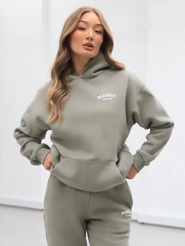 Heritage Oversized Hoodie - Olive sold by Blakely
