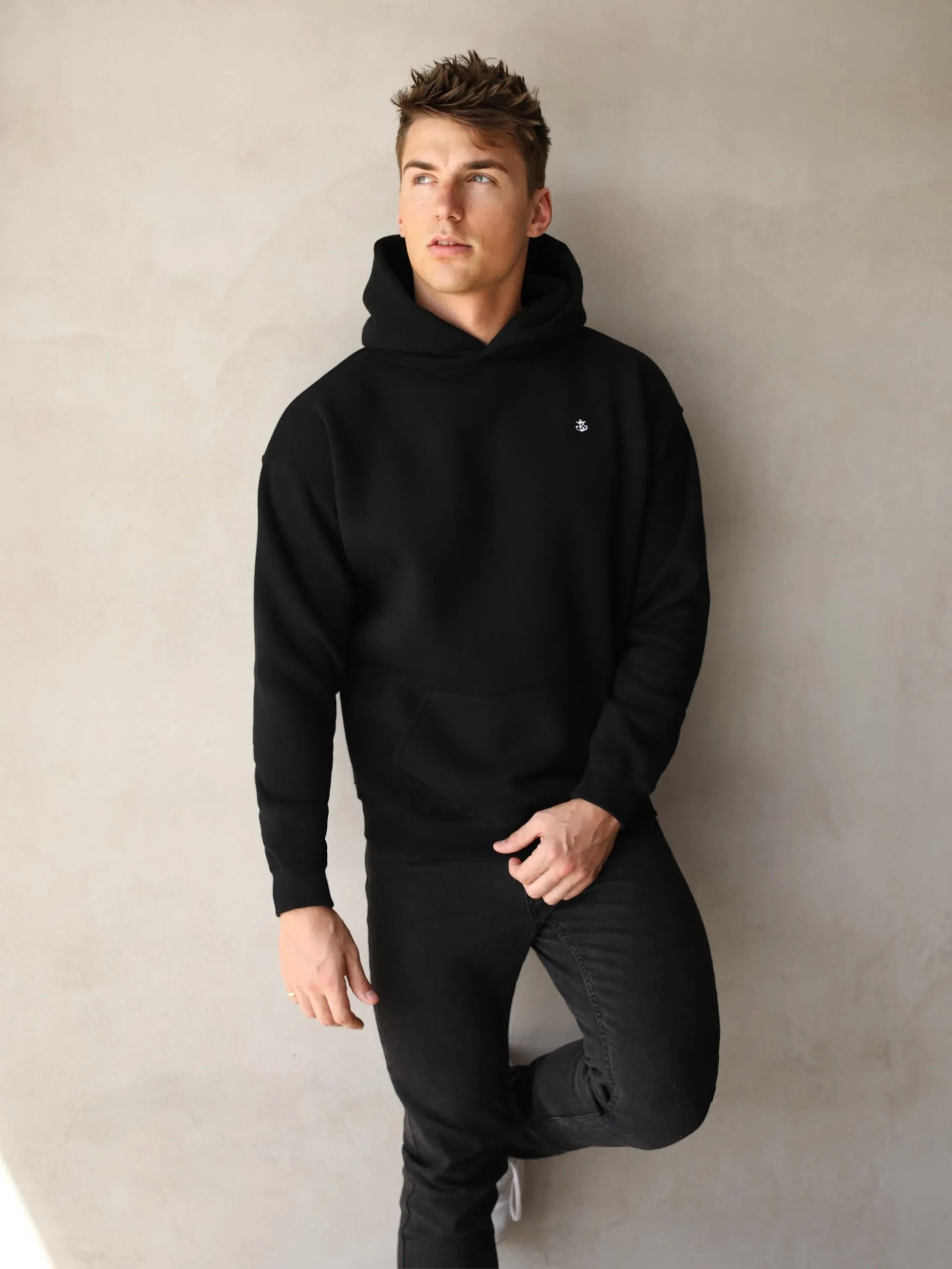 Anchor Relaxed Hoodie - Black sold by Blakely product image thumbnail 4