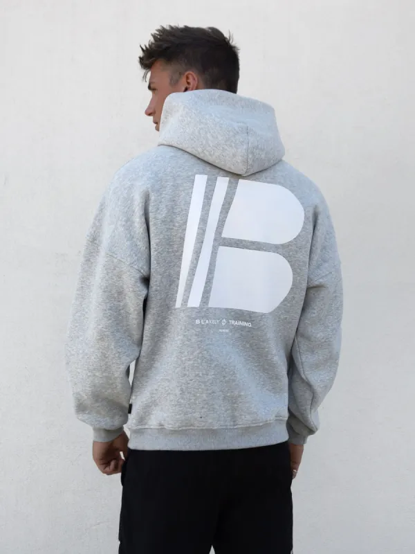 Apex Relaxed Hoodie - Marl Grey sold by Blakely