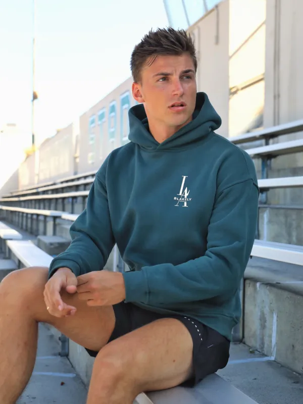 Sports Club Relaxed Hoodie - Teal Green sold by Blakely