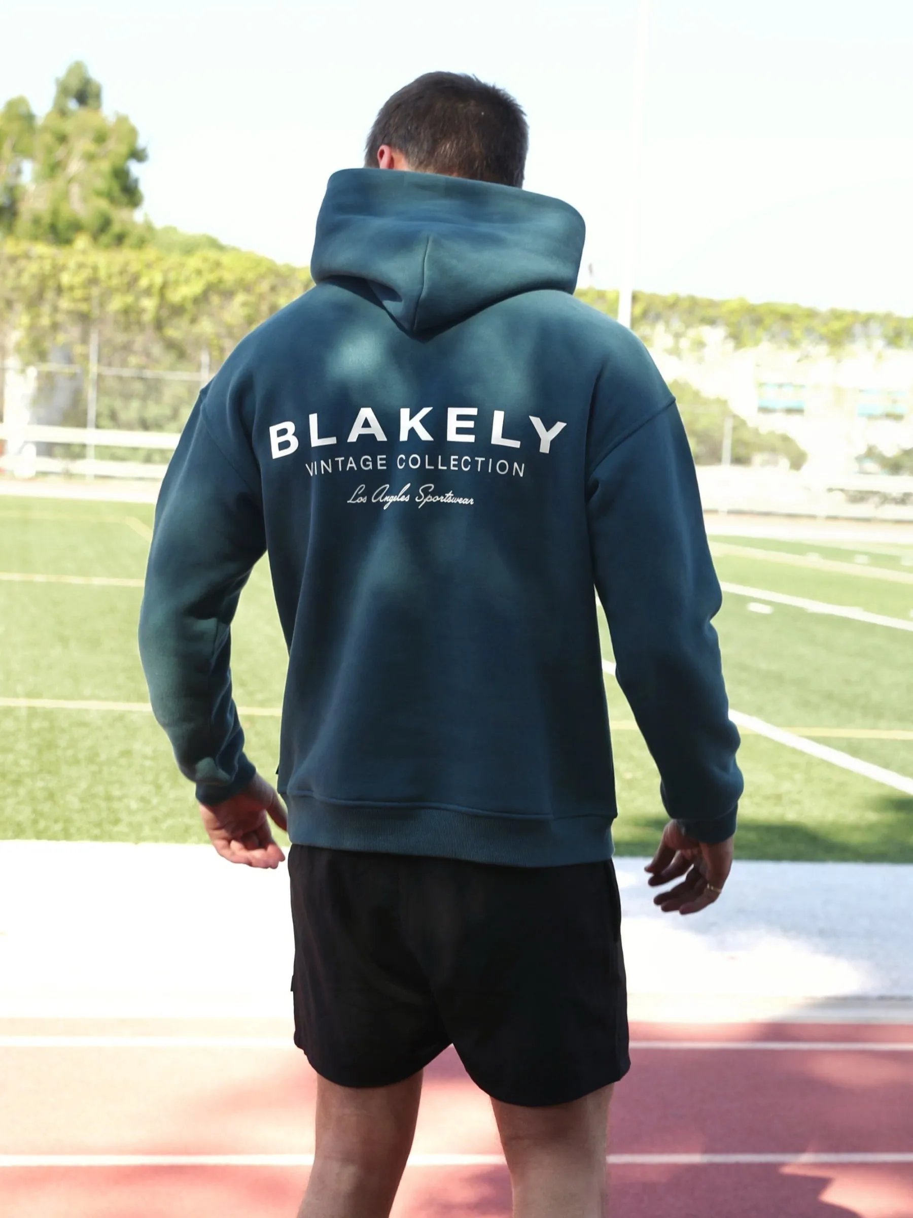 Sports Club Relaxed Hoodie - Teal Green sold by Blakely product image thumbnail 3