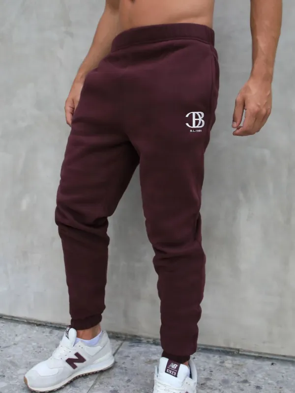 Initial Relaxed Sweatpants - Dark Burgundy sold by Blakely