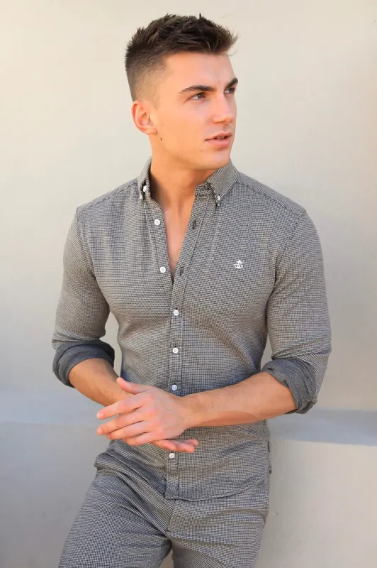 Midar Check Shirt - Gold sold by Blakely