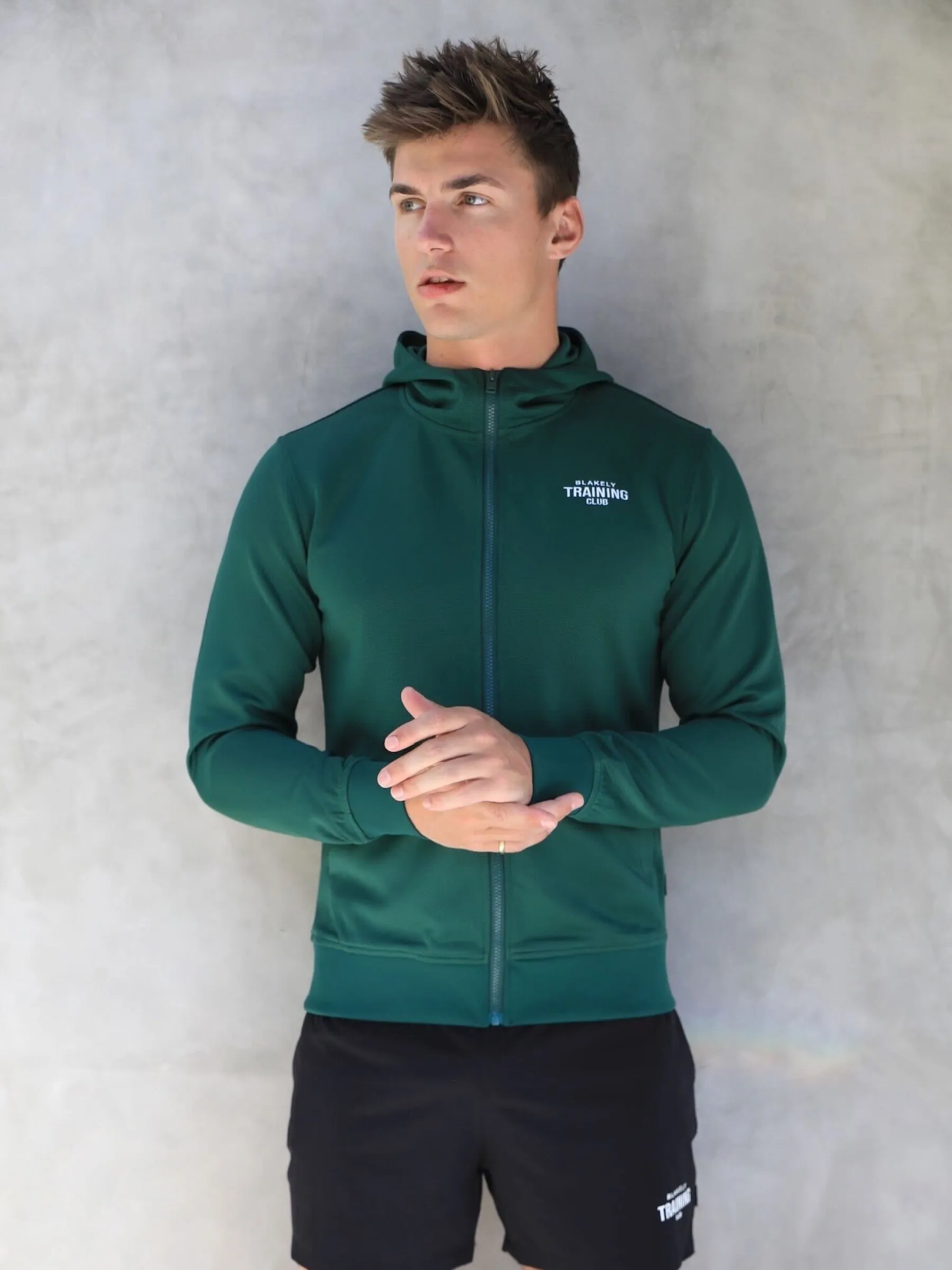 Full Zip Training Hoodie - Dark Green sold by Blakely