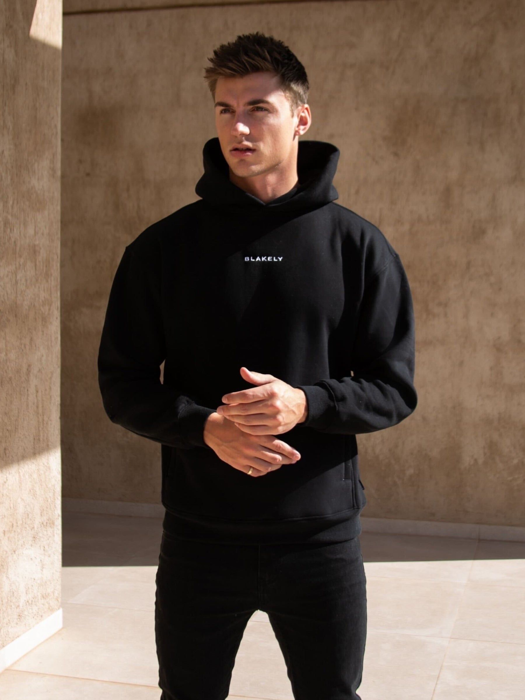 Essential Relaxed Hoodie - Black sold by Blakely
