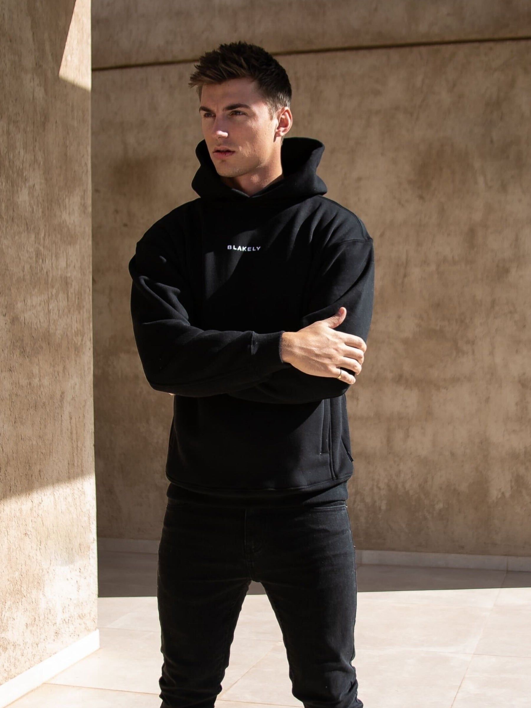 Essential Relaxed Hoodie - Black sold by Blakely product image thumbnail 3