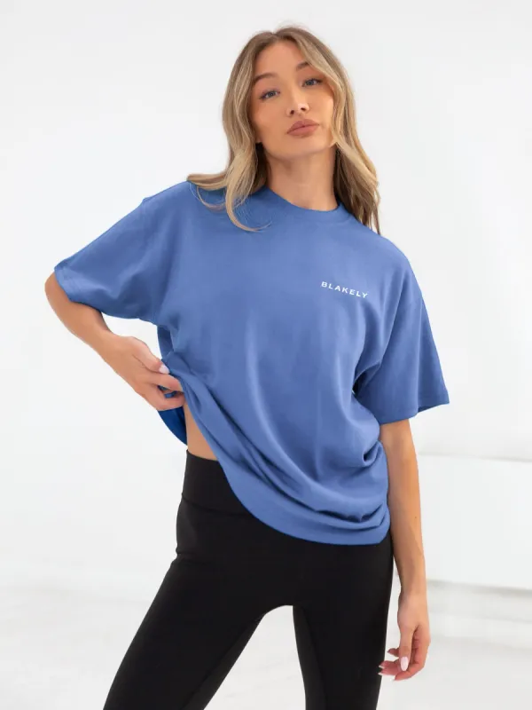Series Oversized T-Shirt - Light Blue sold by Blakely