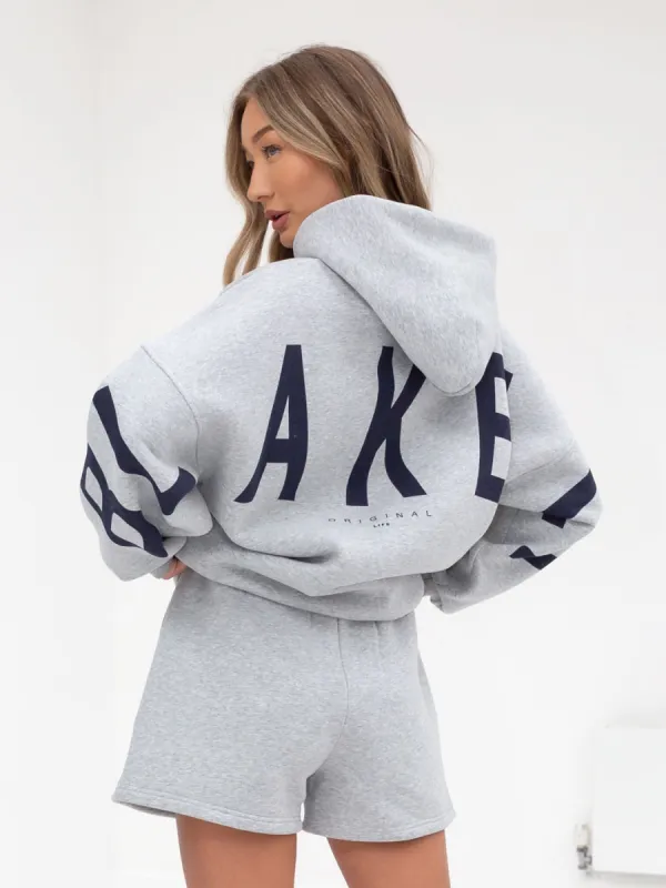 Isabel Oversized Hoodie - Marl Grey sold by Blakely
