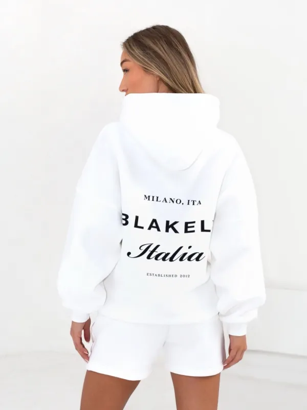 Italia Oversized Hoodie - Flat White sold by Blakely