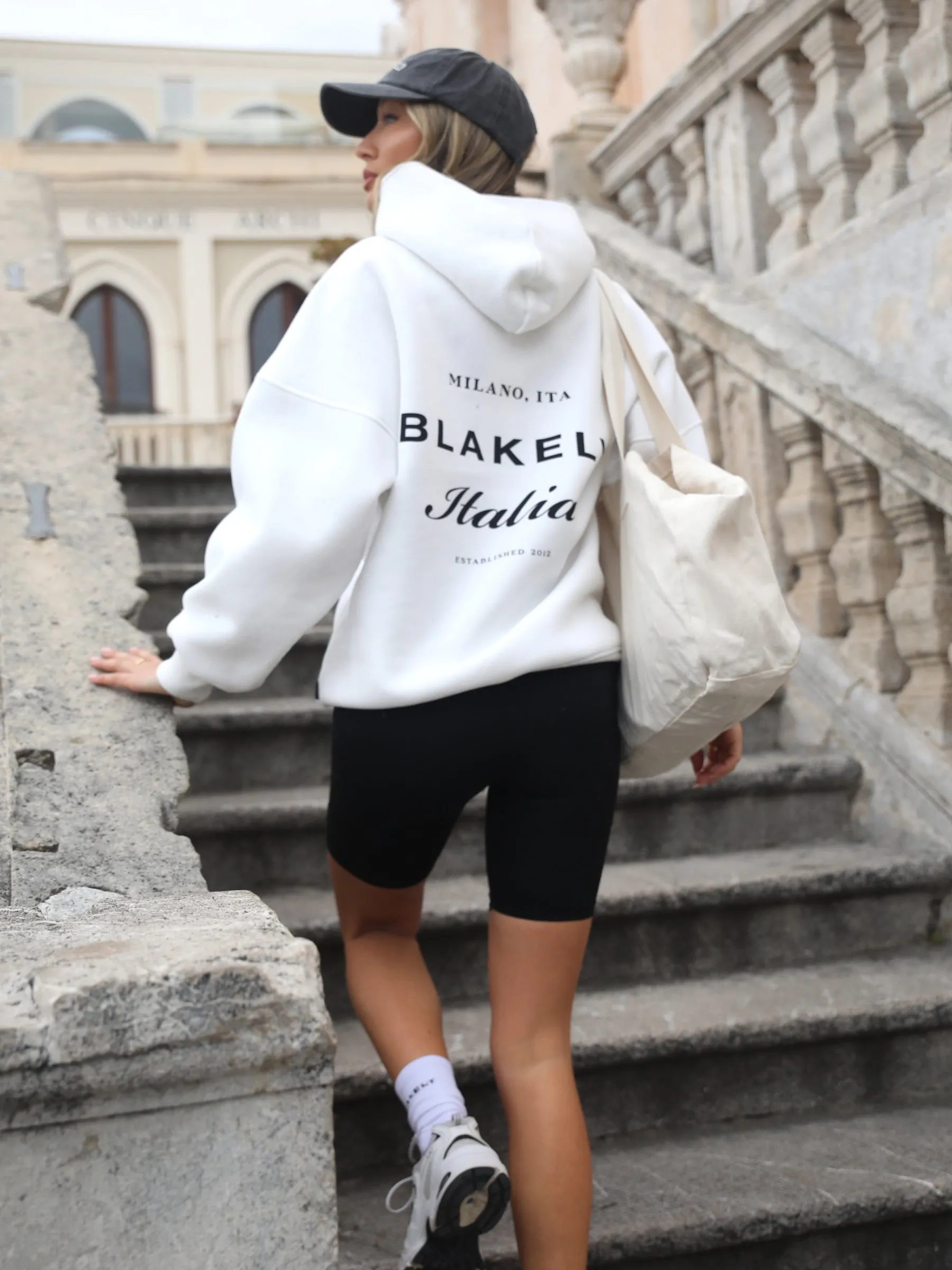 Italia Oversized Hoodie - Flat White sold by Blakely product image thumbnail 4