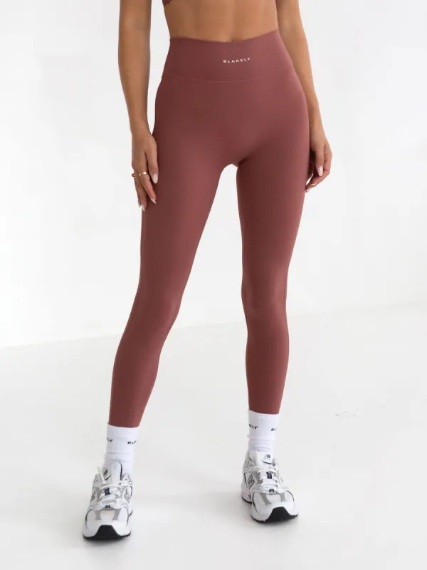 Studio Active Leggings - Burnt Mauve sold by Blakely