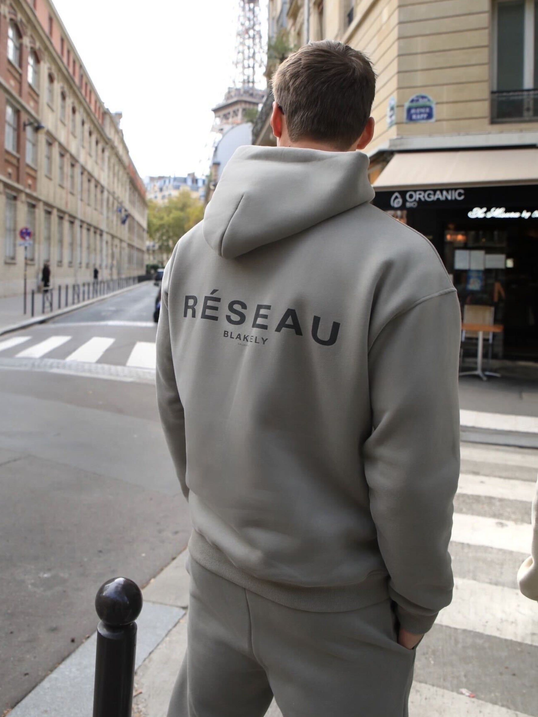 Reseau Relaxed Hoodie - Stone Grey sold by Blakely product image thumbnail 3