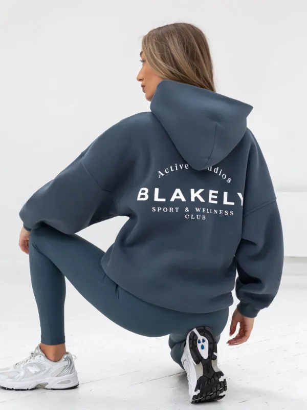 Active Studios Oversized Hoodie - Slate Blue sold by Blakely