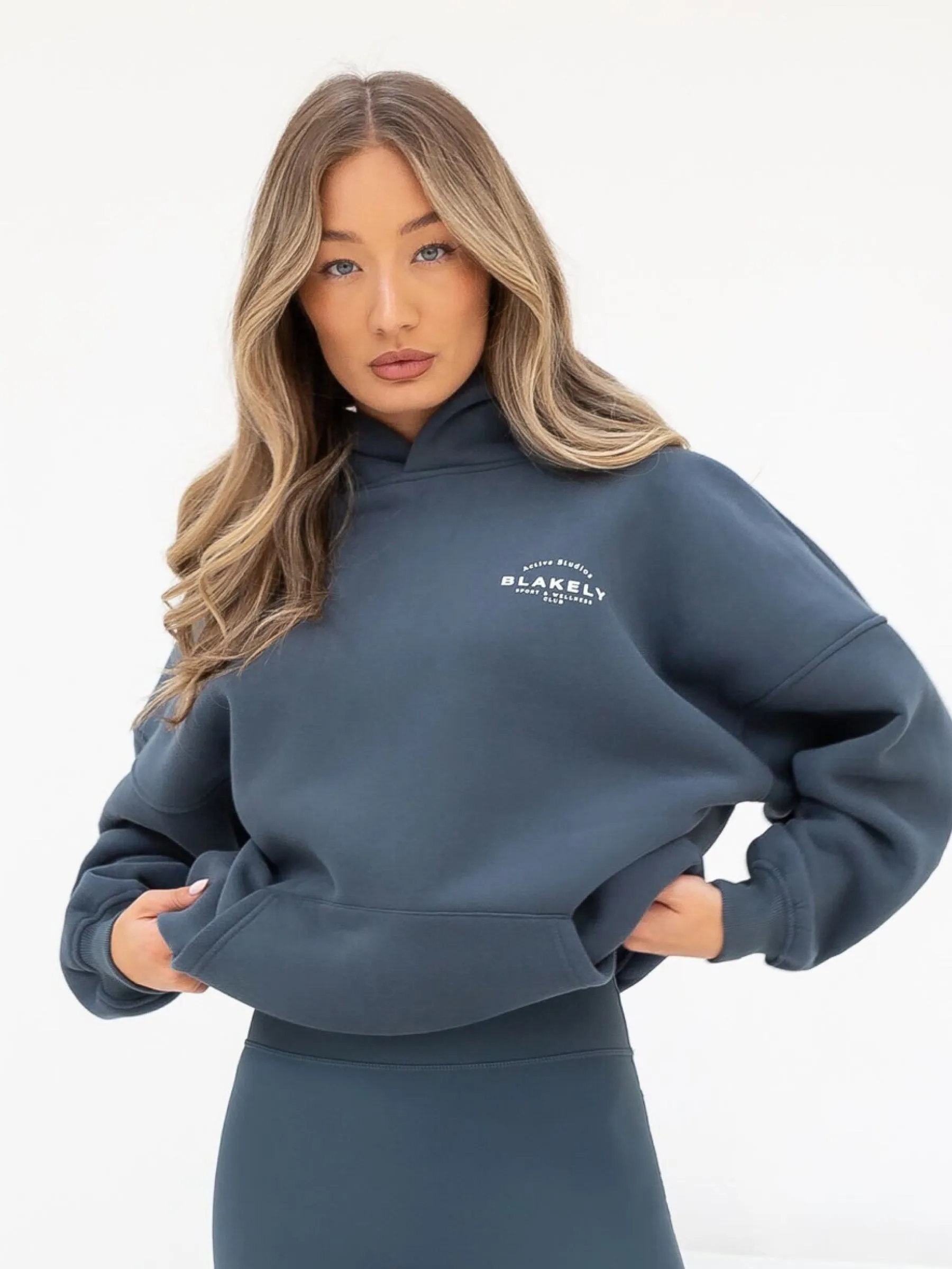 Active Studios Oversized Hoodie - Slate Blue sold by Blakely product image thumbnail 4