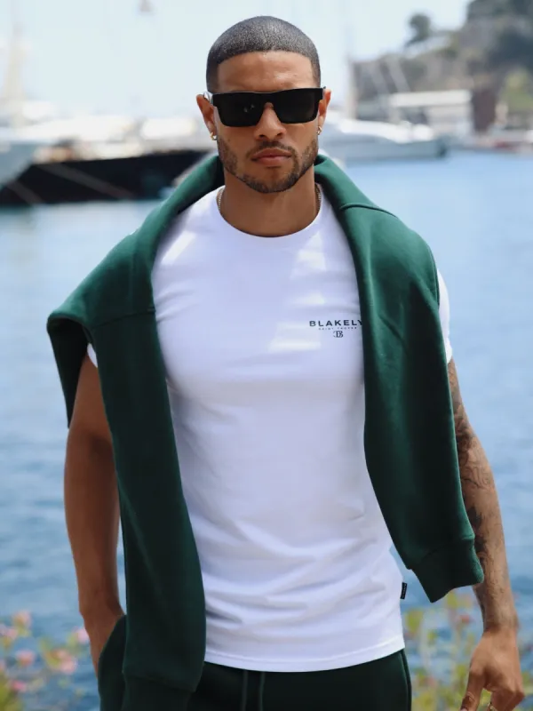 Riviera Initial T-Shirt - White sold by Blakely