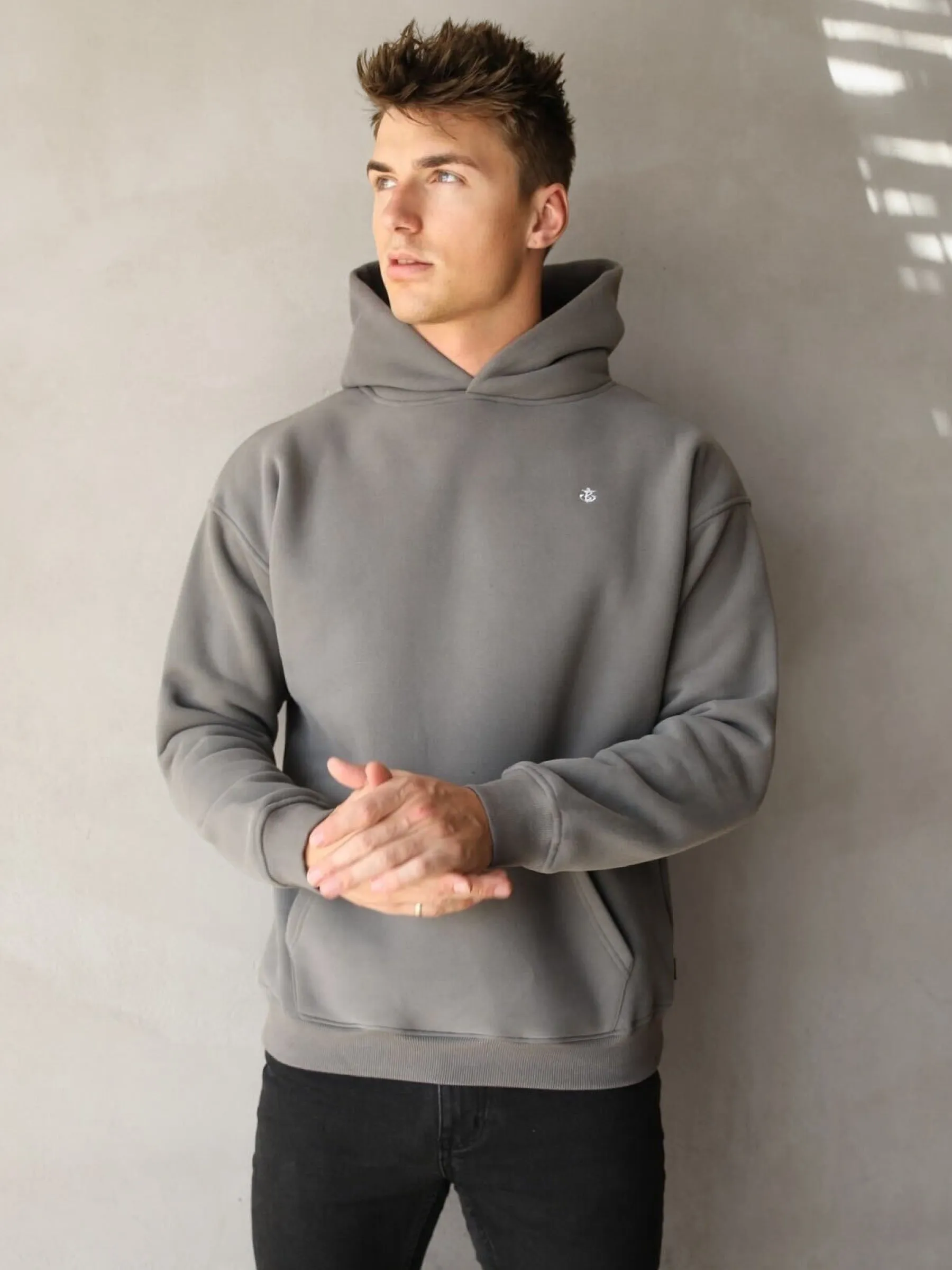 Anchor Relaxed Hoodie - Charcoal sold by Blakely