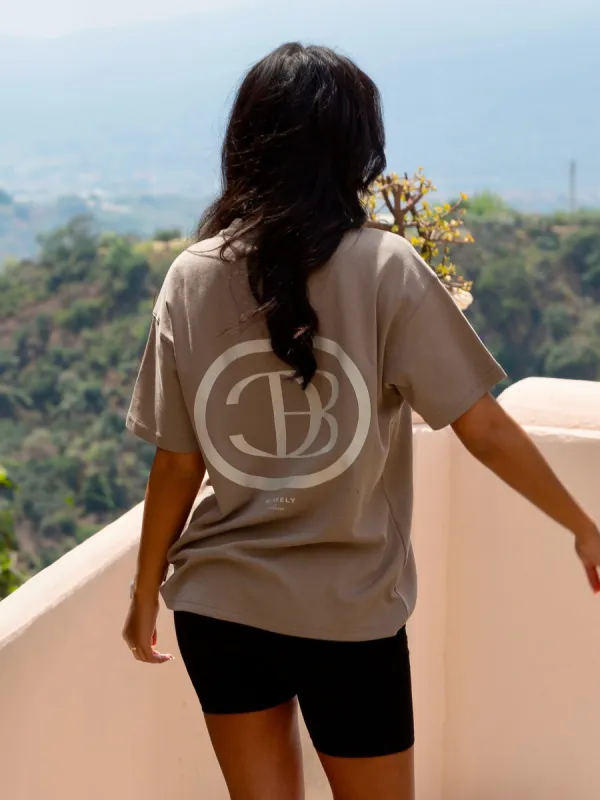 Milano Oversized T-Shirt - Light Brown sold by Blakely