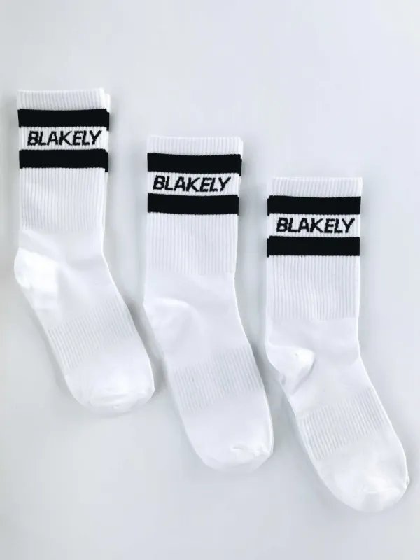 Signature Socks 3 Pack - White sold by Blakely