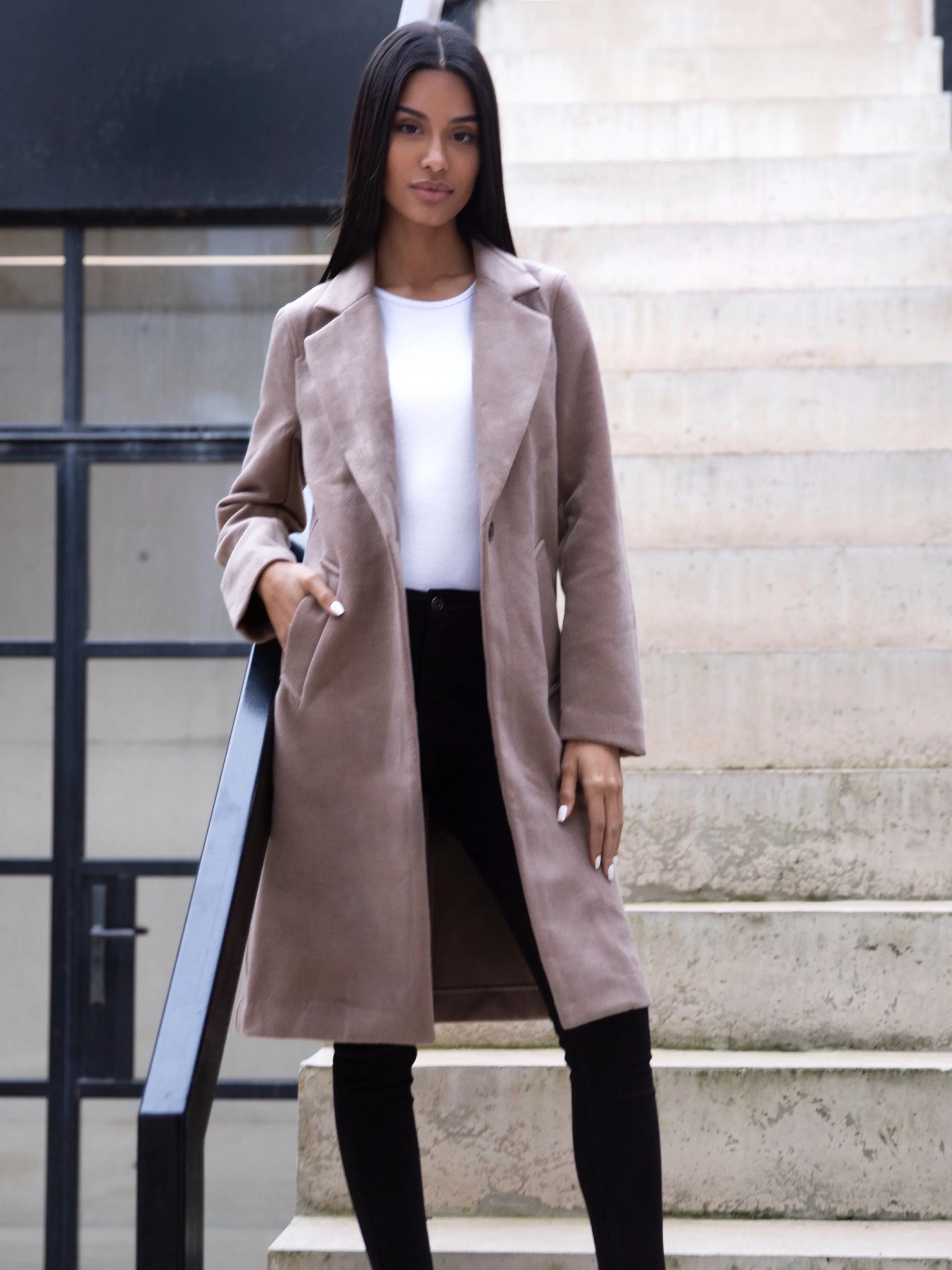 Mabel Tailored Longline Coat - Coffee sold by Blakely product image thumbnail 4