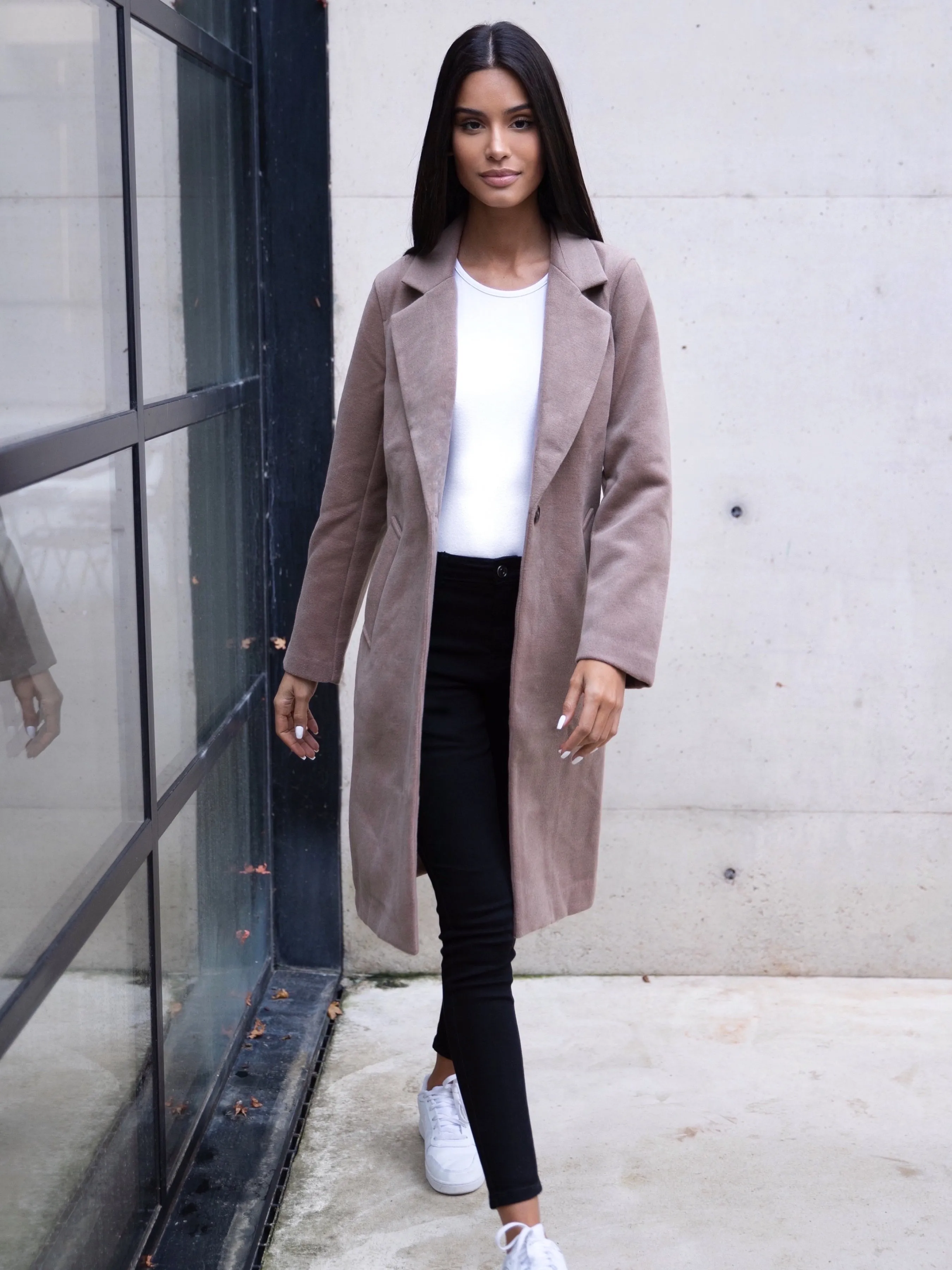 Mabel Tailored Longline Coat - Coffee sold by Blakely product image thumbnail 2