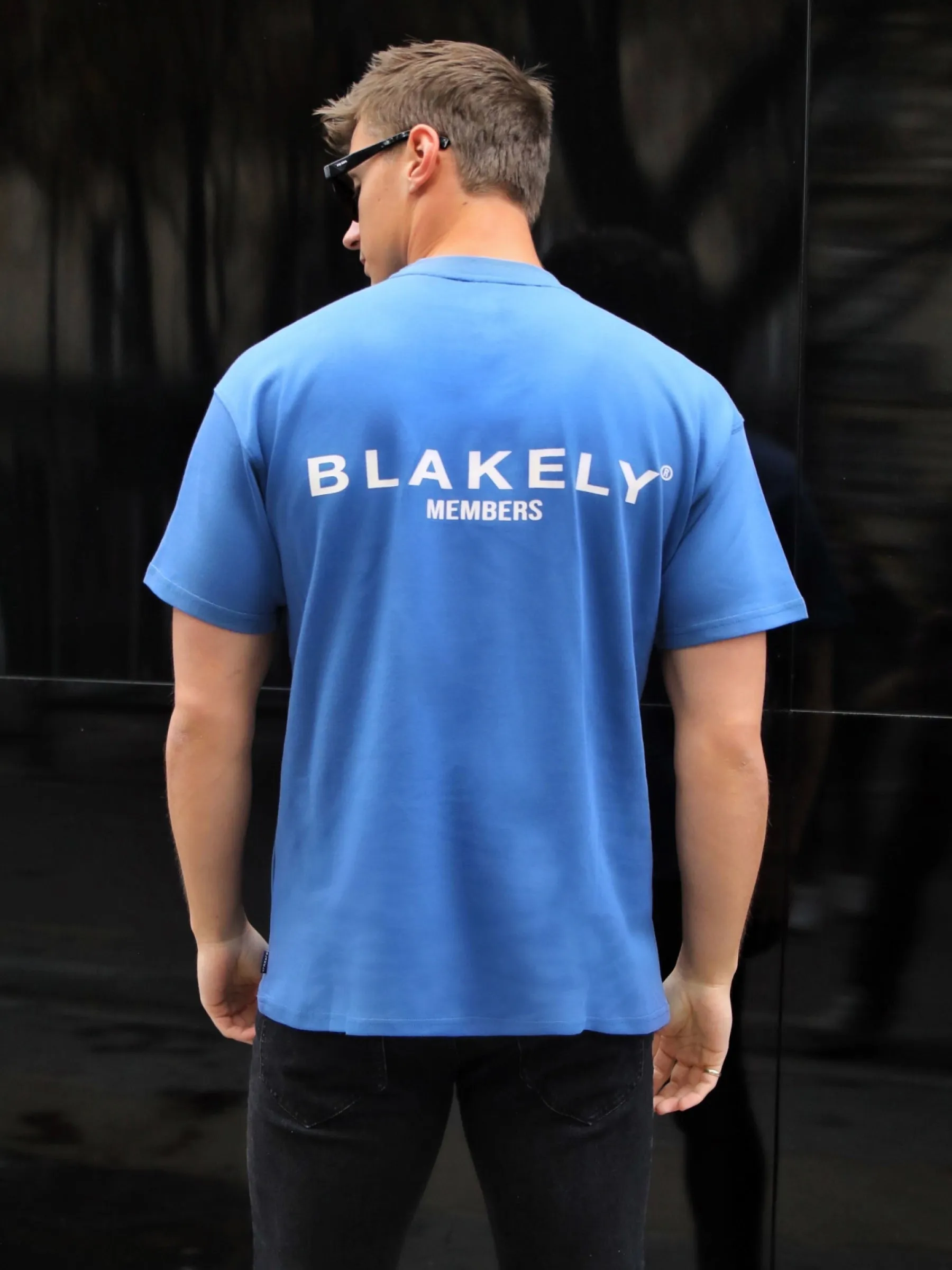 Members Relaxed T-Shirt - Mid Blue sold by Blakely
