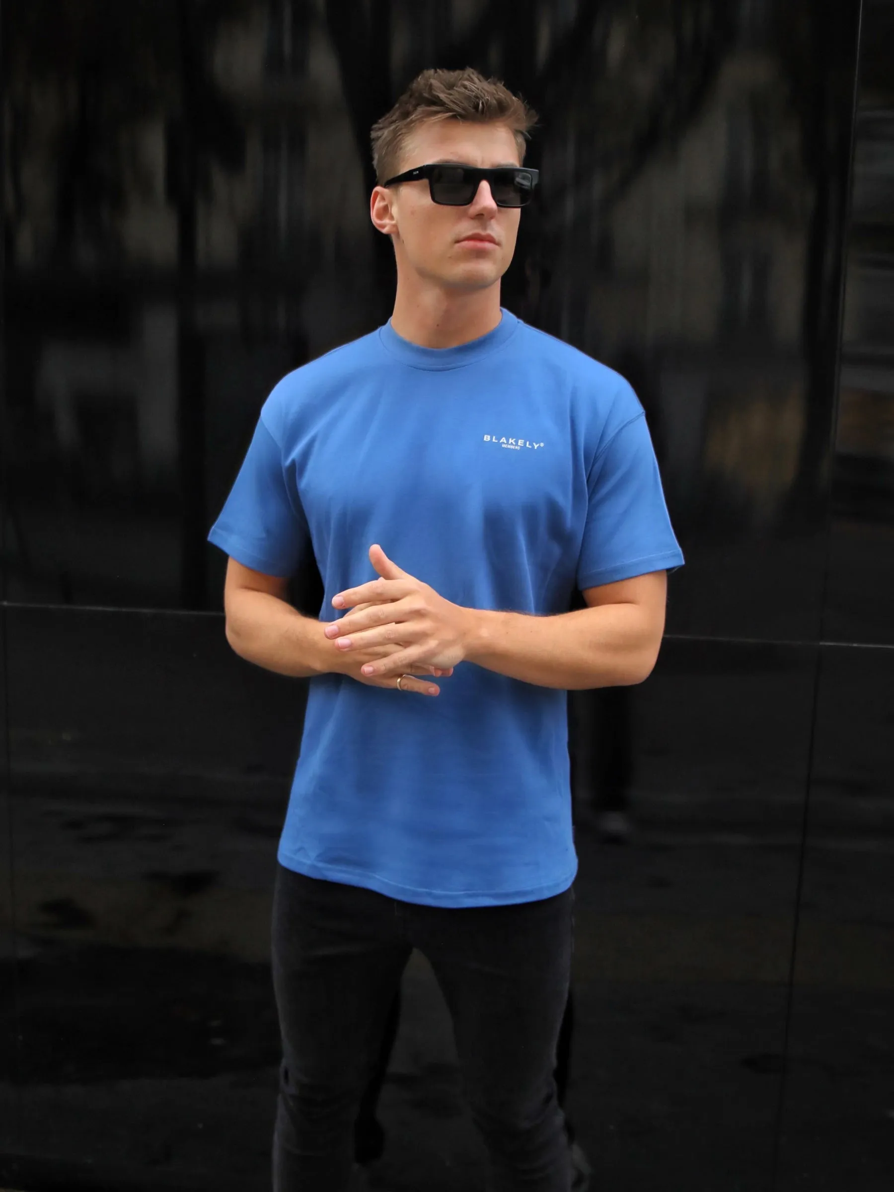 Members Relaxed T-Shirt - Mid Blue sold by Blakely product image thumbnail 4